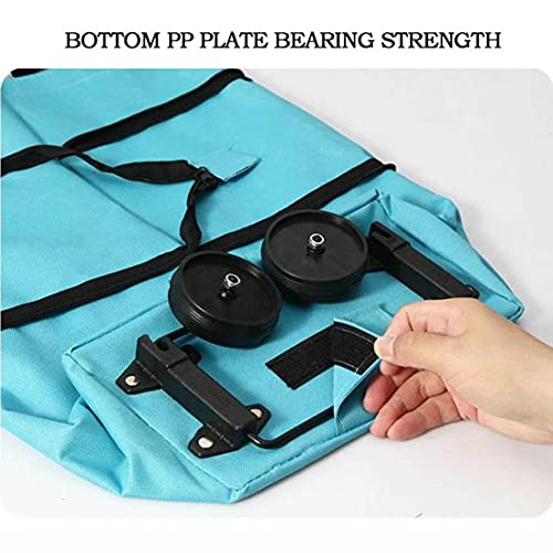 YBYWL Einkaufstrolley klappbar,foldabletrolley multifunktional 2in1Handwagen als Tragetasche nutzba mit 2 Wheels… – Bild 5