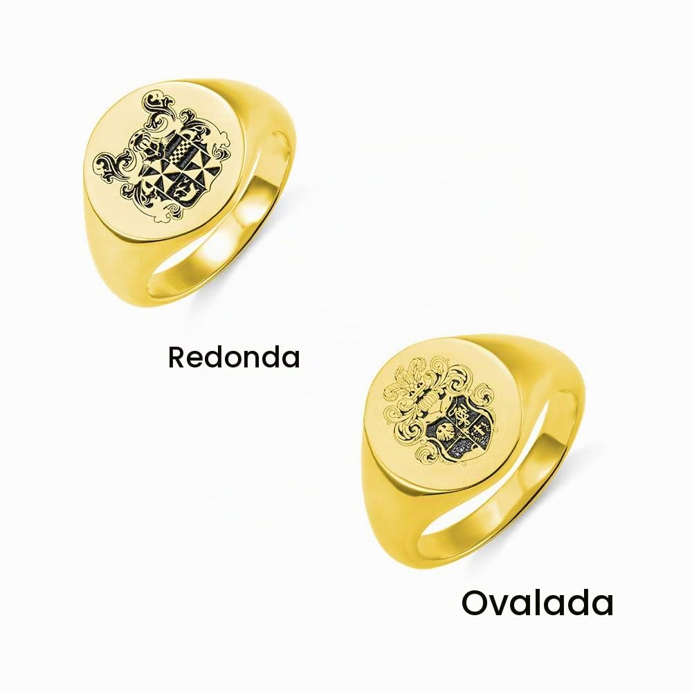 Anillo personalizado con el escudo de armas de la escuela o el escudo familiar para hombres y mujeres, plata de ley 925, imagen, texto y nombre personalizados, anillos de meñique para padres graduados