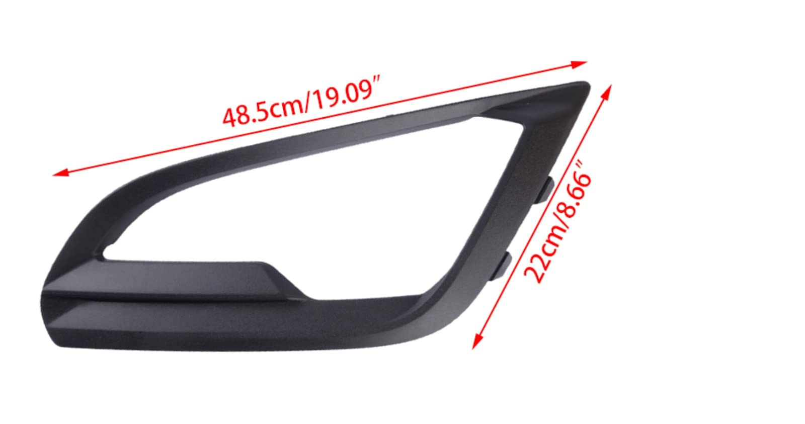 Cornice di Copertura per fendinebbia Anteriore Sinistro in plastica ABS Nera per Ford EcoSport 2021 2020 2019 2018