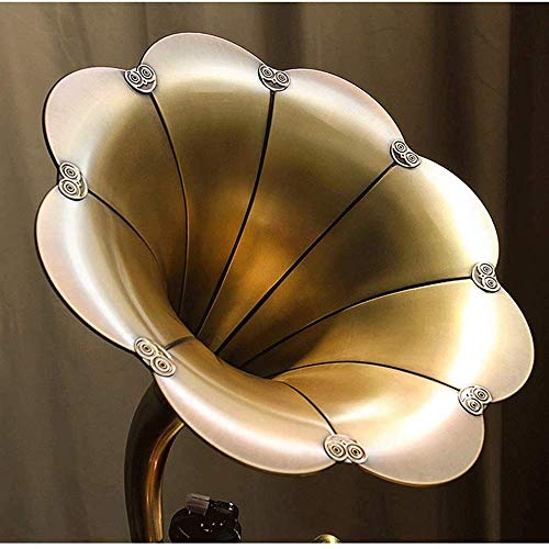 YAMMY Tourne-disques, boîte à Musique Big Horn Blanc Vintage Classique Décoration de la Maison Rétro Antique Gramophone… - Les Beatles, Paul McCartney, John Lennon, RIngo Starr, George Harrison YAMMY Tourne-disques, boîte à Musique Big Horn Blanc Vintage Classique Décoration de la Maison Rétro Antique Gramophone… – Image 5