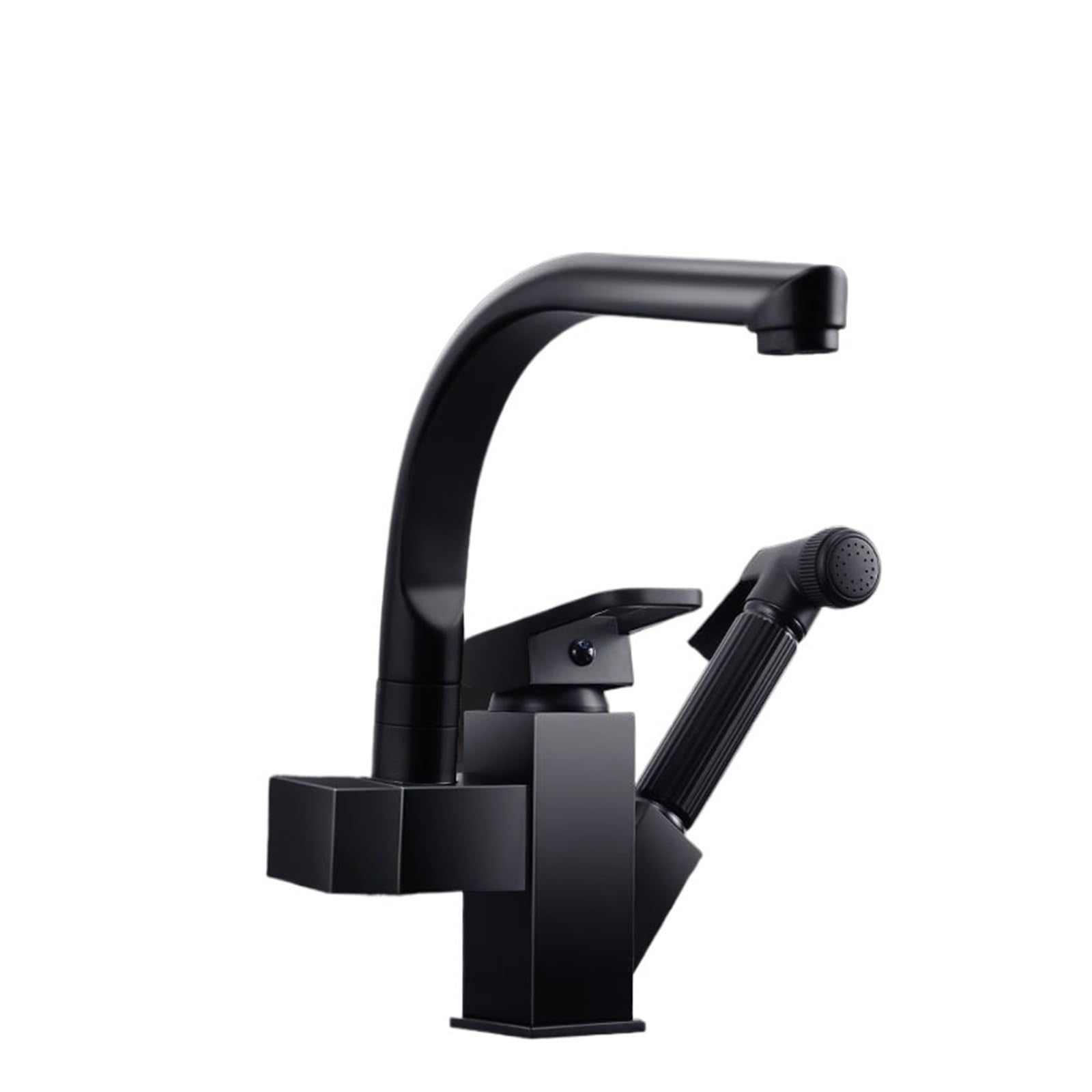 Kitchen Faucets, Pull-Out Kitchen Sink Faucet, Multifunctional Pressurized Sprayer Booster Nozzle, Cold and Hot Water Mixing Tap Dual Mode Outlet(Electroplated)