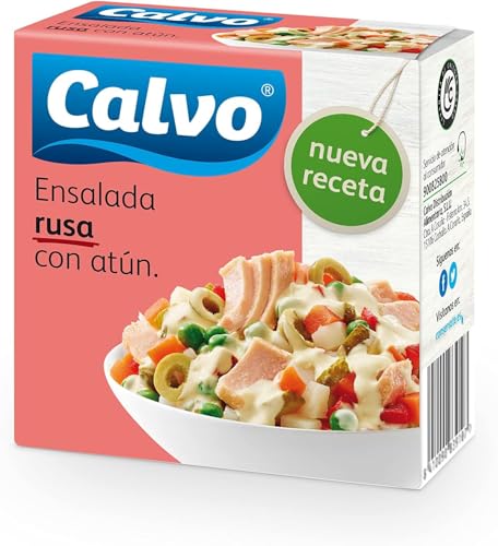 Calvo Ensalada Rusa con Atún 150g (Paquete de 6)