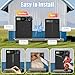 Budsom Automatic Chicken Coop Door Battery Powered, LCD Display Large Aluminum Auto Chicken Coop Opener with Anti-Pinch Sensor, Smart Timer & Waterproof for Hens, Ducks, Geese Poultry