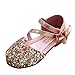 Logobeing Zapatos Niña 1-3.5 Años,Sandalias Bebe Niña Primeros Pasos Princesa Baile Cuero Casual Zapatos Solteros (21/1-1.5Años, Rosado)