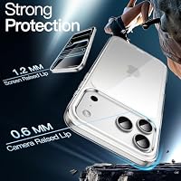 JETech Hülle für iPhone 17 Pro Max, Anti-Vergilbung, Durchsichtig – Ansicht 4