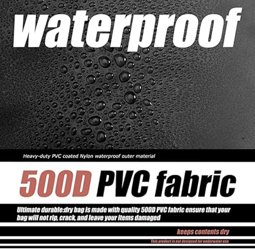 Image of AMIRATE PVC Waterproof Dry Bag Sack - Floating Ocean Bag Pack for Camping, Hiking, Boating & Travel, Durable Water-Resistant Storage, Black Color (5 Liter)