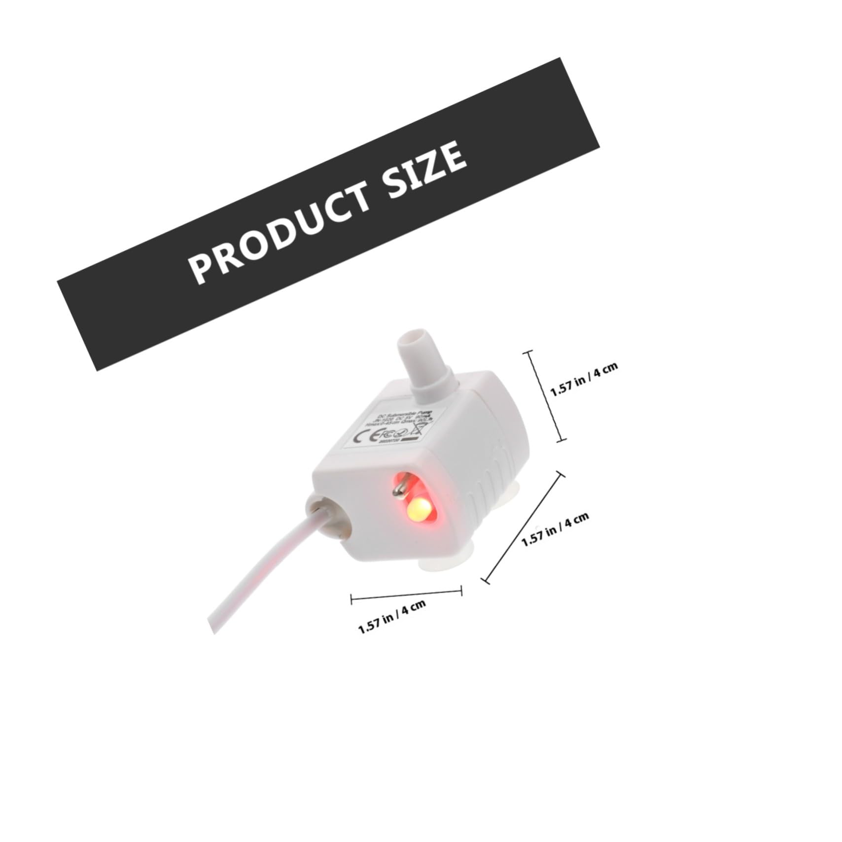 Bomba de Agua para Fuente de Gatos Ajustable con Luz LED Silenciosa y Resistente Repuesto para Dispensadores Pequeños Hogares y Tiendas de Mascotas