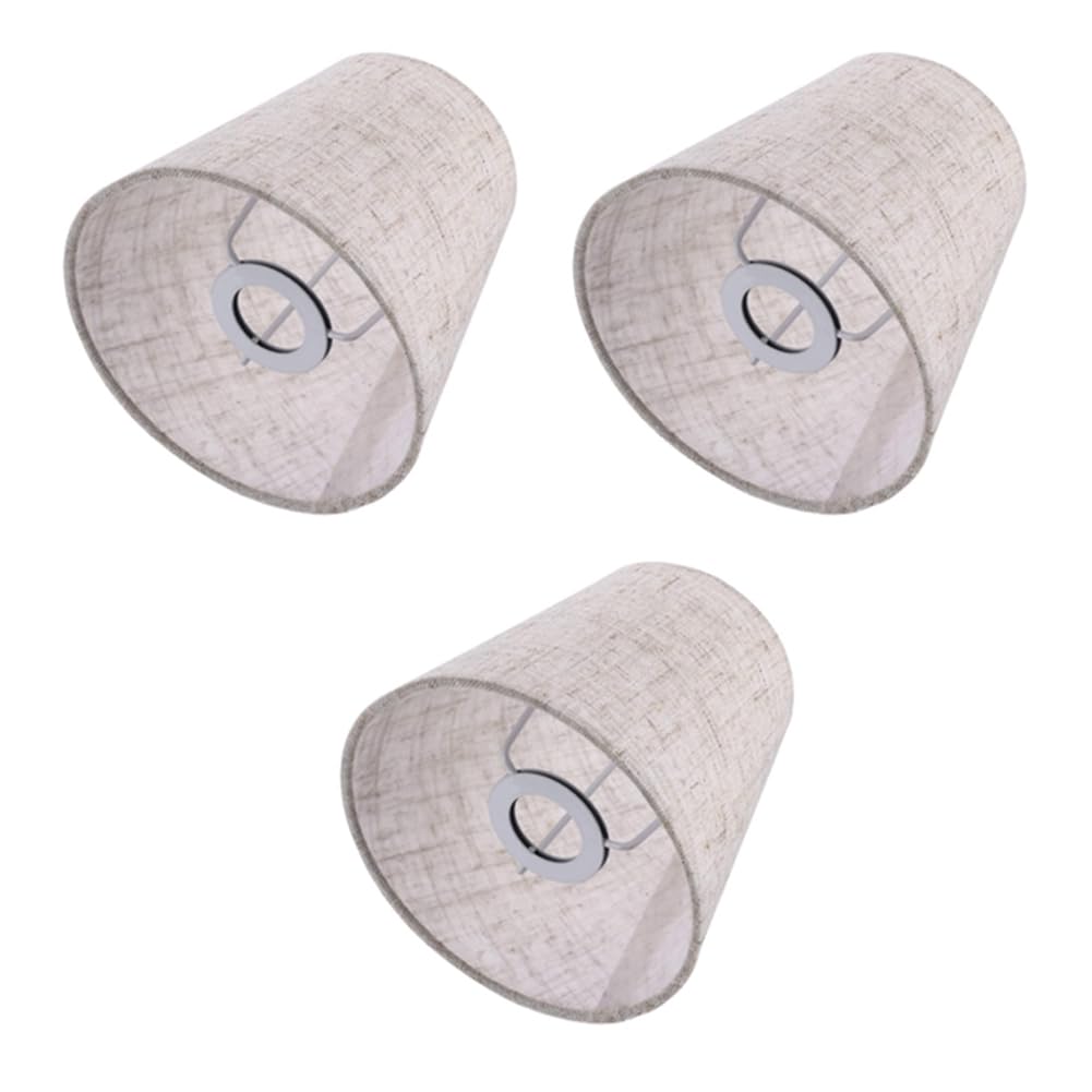 Hndhbfgrt Linen Color 3X Small Lamp Shade Cloth Lamp Cover Chandelier Lamp Dust Cover Fabric Lamp Accessory For Table Lamp And Floor Light