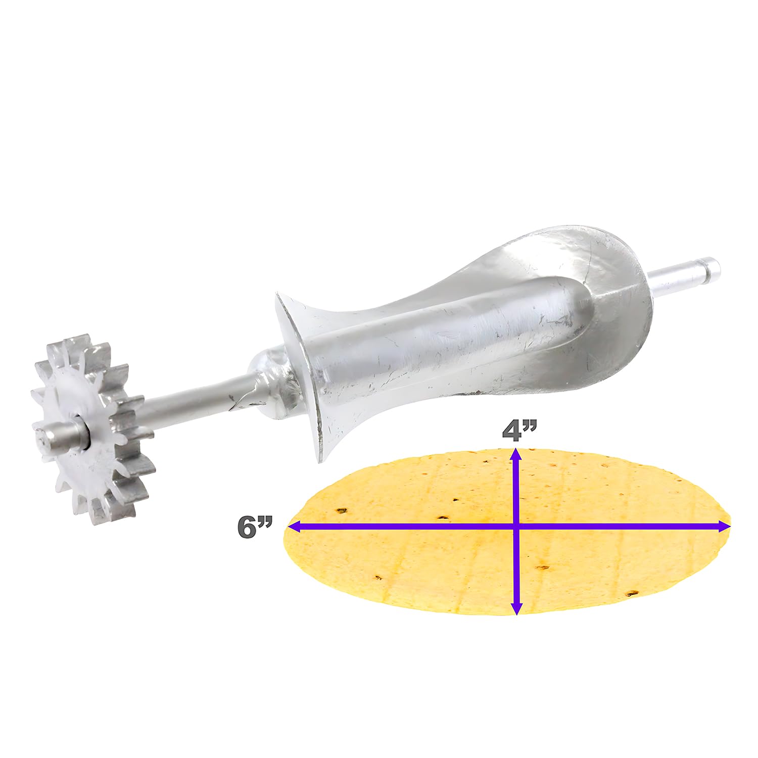 New 4x6 inch Huarache Tortilla Cutter Roller Blades Aluminum Manual Electric Tortillador Homemade Cookware Cast Aluminum