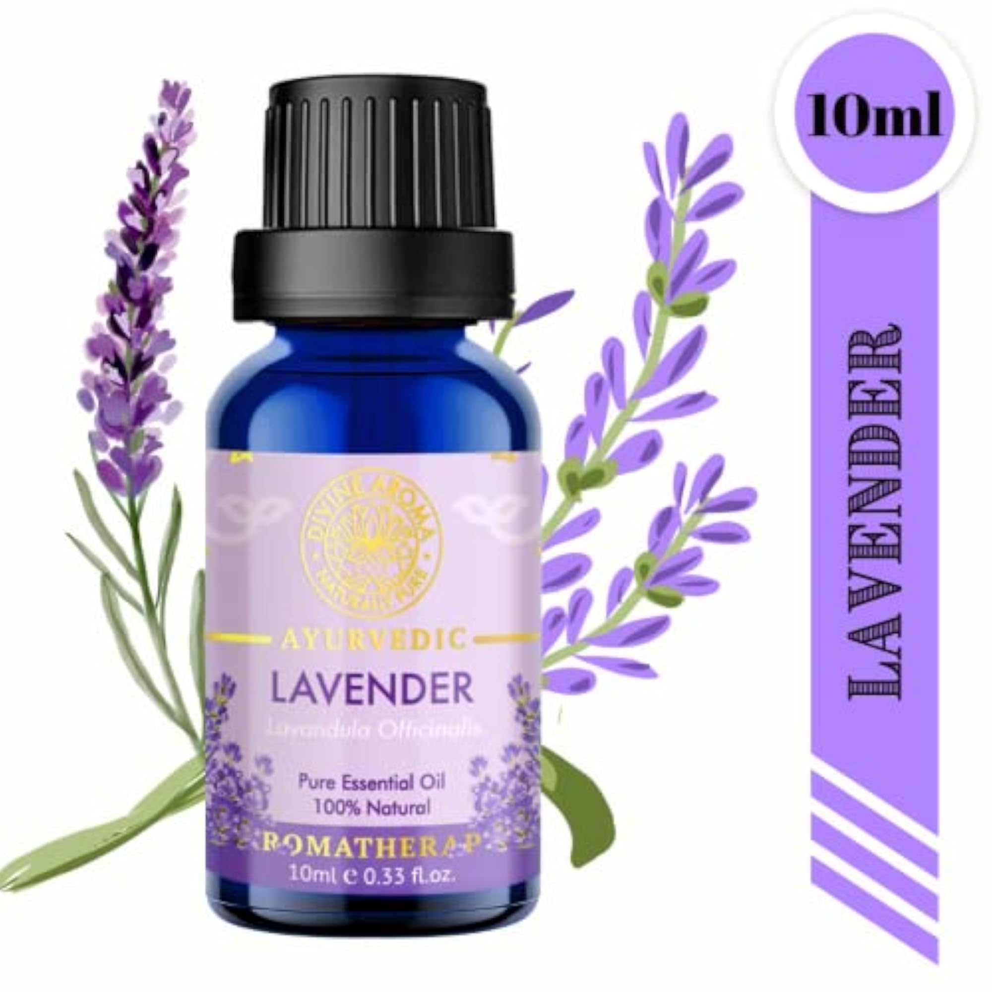 Divine Aroma Essential Oil Set, 100% Pure Natural