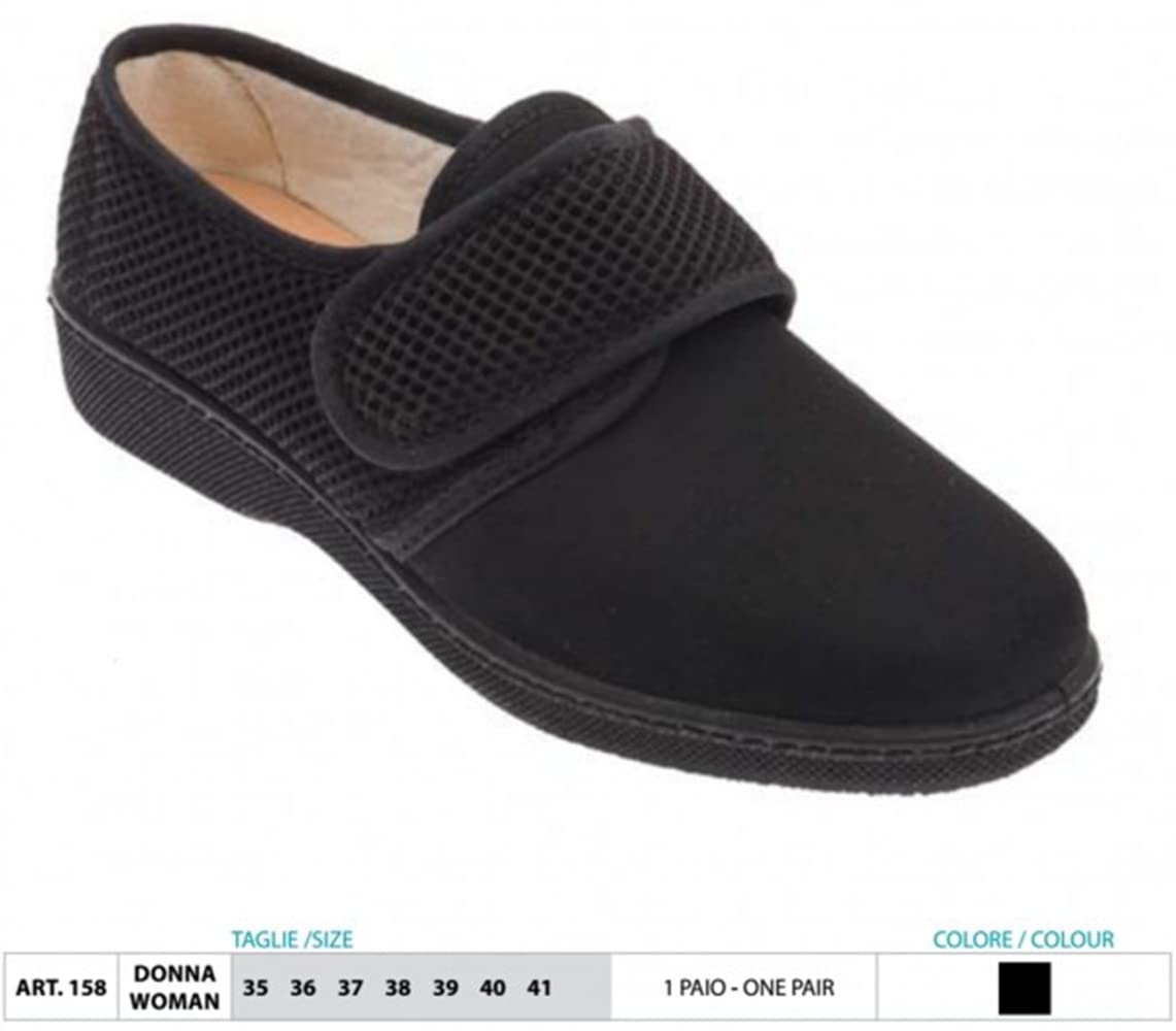 Orione Ok PED Safte Scarpe Comfort Donna Nero Size 38