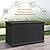Skepphlay 230 Gallon Deck Box Large Outdoor Storage Box, Black Waterproof Deck Storage Bench, 440 lbs Load Capacity Outdoor Storage Bin for Garden, Patio, Pool, Boat
