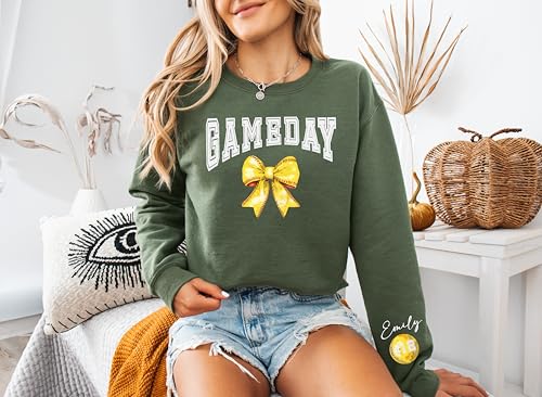 Personalized Game Day Shirt, Softball Unisex Sweatshirt, Custom Shirts, Gift for Softball Lover, Game Day Sweater3