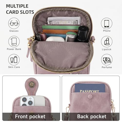 Image of KITEVIUN Small Crossbody Bags for Women, Lightweight Mini Cute Cell Phone Purse for Women with Tassel Shining Butterfly