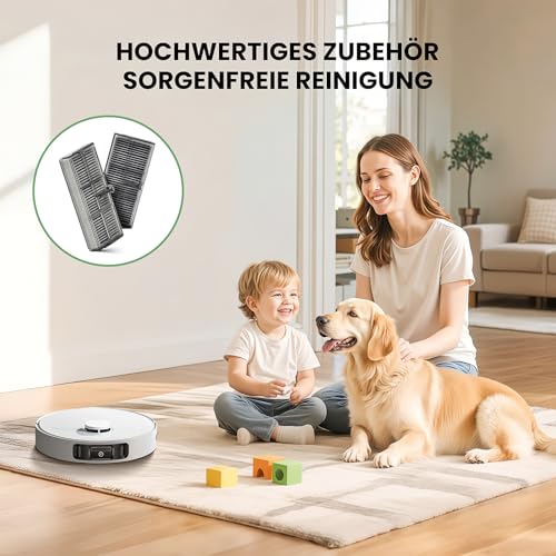 6 Stück HEPA Filter Zubehör für Dreame L10s Ultra Gen 2 / X40 Ultra / X40 Master / L40 Ultra / L10s Pro Ultra / X30 Ultra / L10s Ultra Gen 3 Staubsauger, Aktivkohle Filter Ersatzteile
