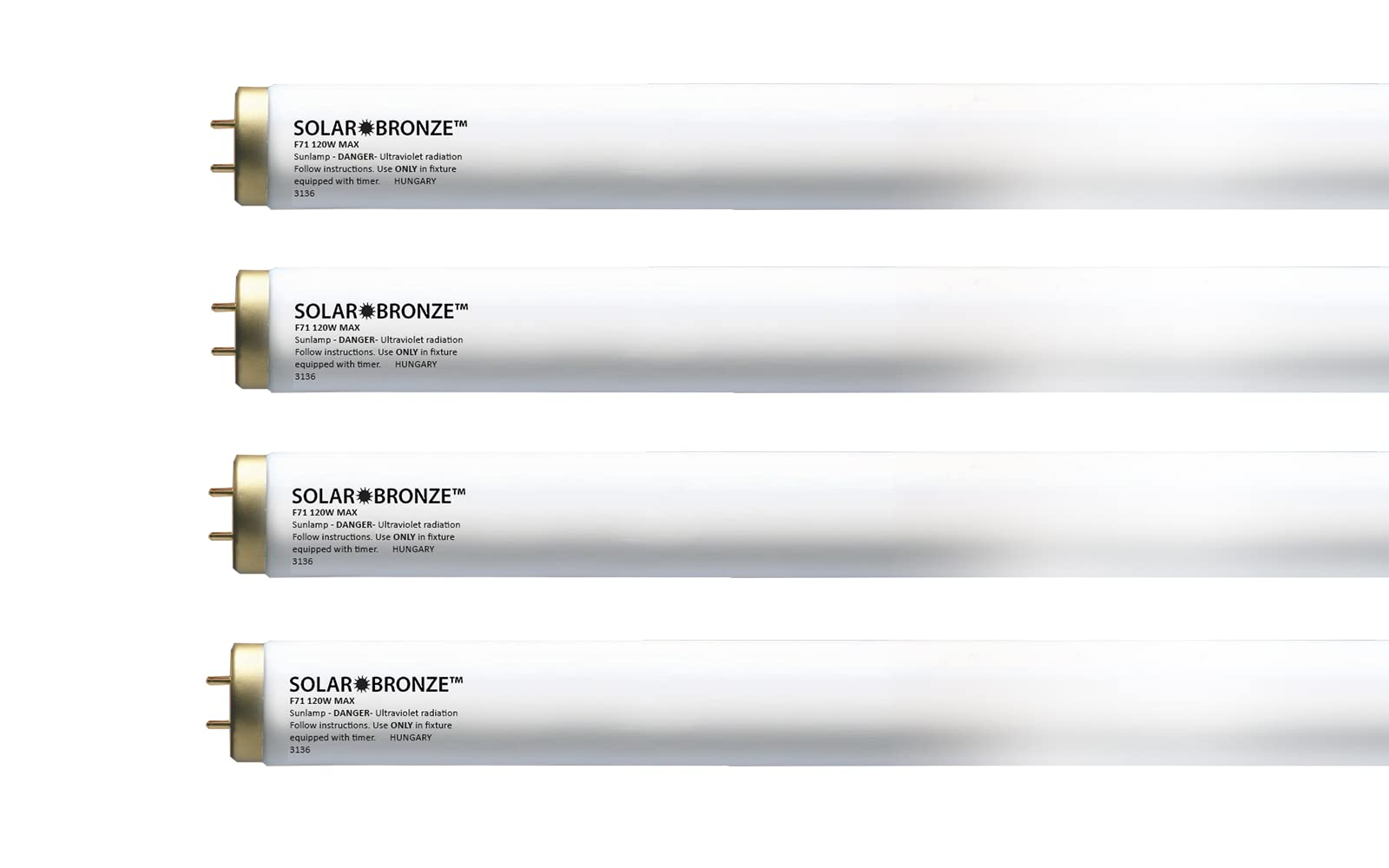 Solar Bronze F71 120 Super BI-PIN Tanning Bed Lamps (30 Pack)