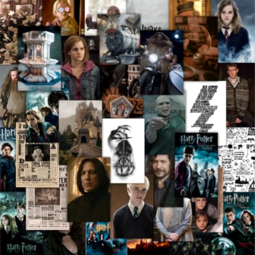 Image of CodersParadise Harry Movie Aesthetic Wall Collage Kit - 54 PCS Vintage Movie Themed Posters (4x6 Inch) | Premium Cardstock Wall Art for Bedroom, Dorm & Study | Glue Dots Included