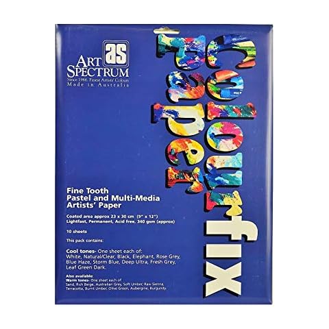 Art Spectrum Colourfix Pastel & Multi-Media Paper Packs - Cool 9"x12" Pack of Ten Sheets Cover