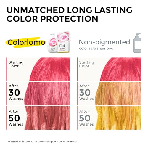 Image of COLORLOMO Ultra Color Safe Shampoo | Help Prevent Fading & Provide Subtle Color Replenishment | Prolong Color Vibrancy and Enhance Shine | Vegan & Cruelty-Free Formula | For Pink Color Treated Hair