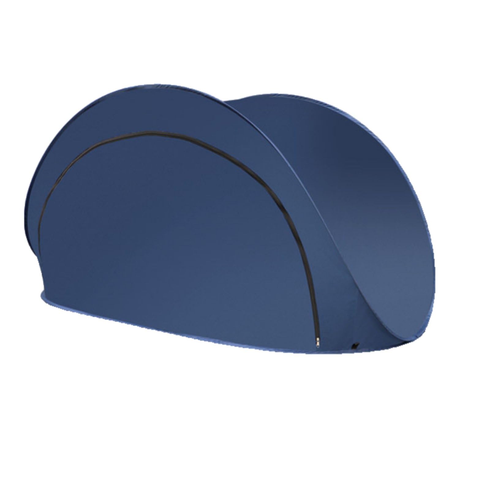 Instant-Deploy Beach Tent Silver Coated Material Quick Deploy Sun Tent Foldable Blocking Beach Shelter for Children, Families, Park, Camping, Navy Blue, Silver Coated W Door-image-28