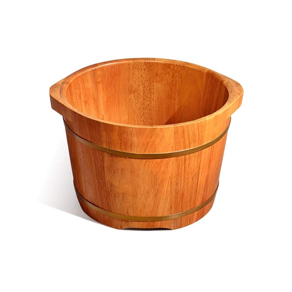 Wanna z wanną w kąpieli drewnianej wannie do zanurzania stóp, basen stóp dla dorosłych, kubek do nasiąkania stóp, wanna do kąpieli stóp, wiadro drewniane do pedicure super łatwe w użyciu komfortowe