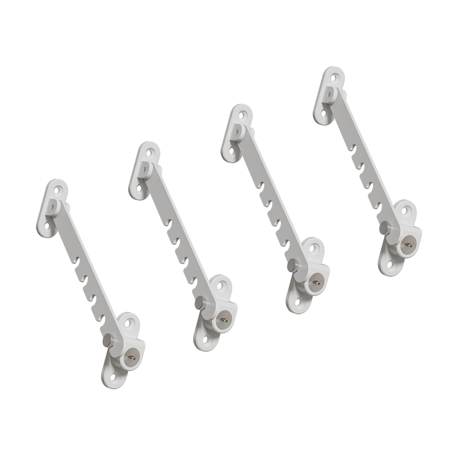 Opening Restrictor Set of 4, Adjustable Casement Panel Control for Doors, Cabinets and Drawers, Install Fit Opening Restrictor Casement Panel Limiter Adjustable Set Movement Control Door Drawer