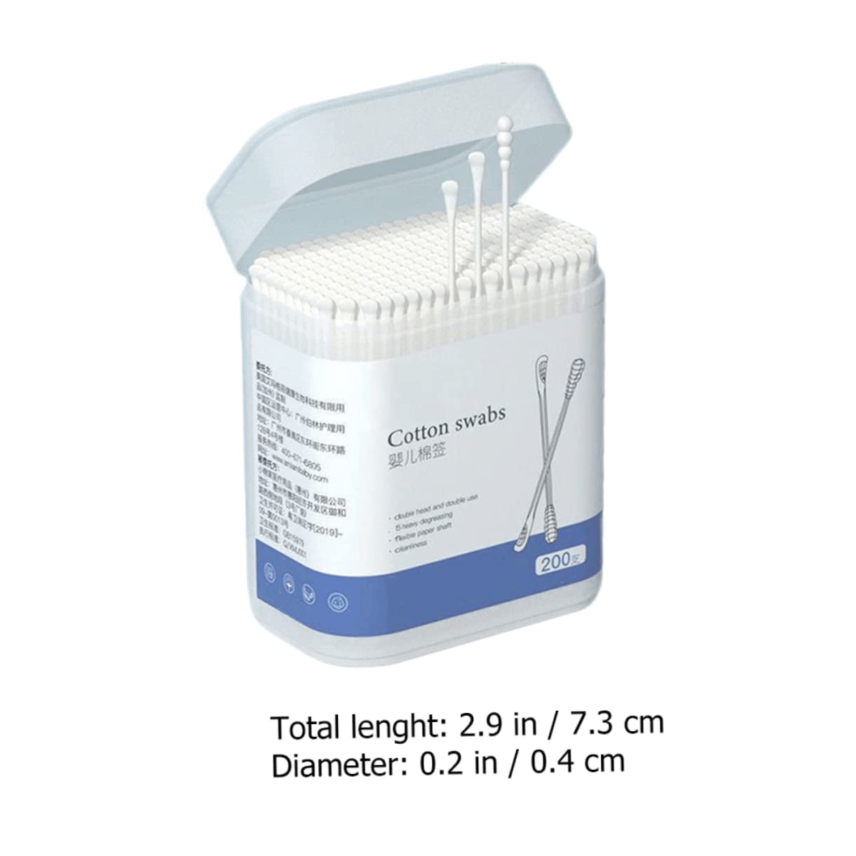 Didiseaon Double-end Cotton Stick Swab Baby Ear Cleaning Set Toddler Safety Swabs Gentle Cotton Boys and Girls ()