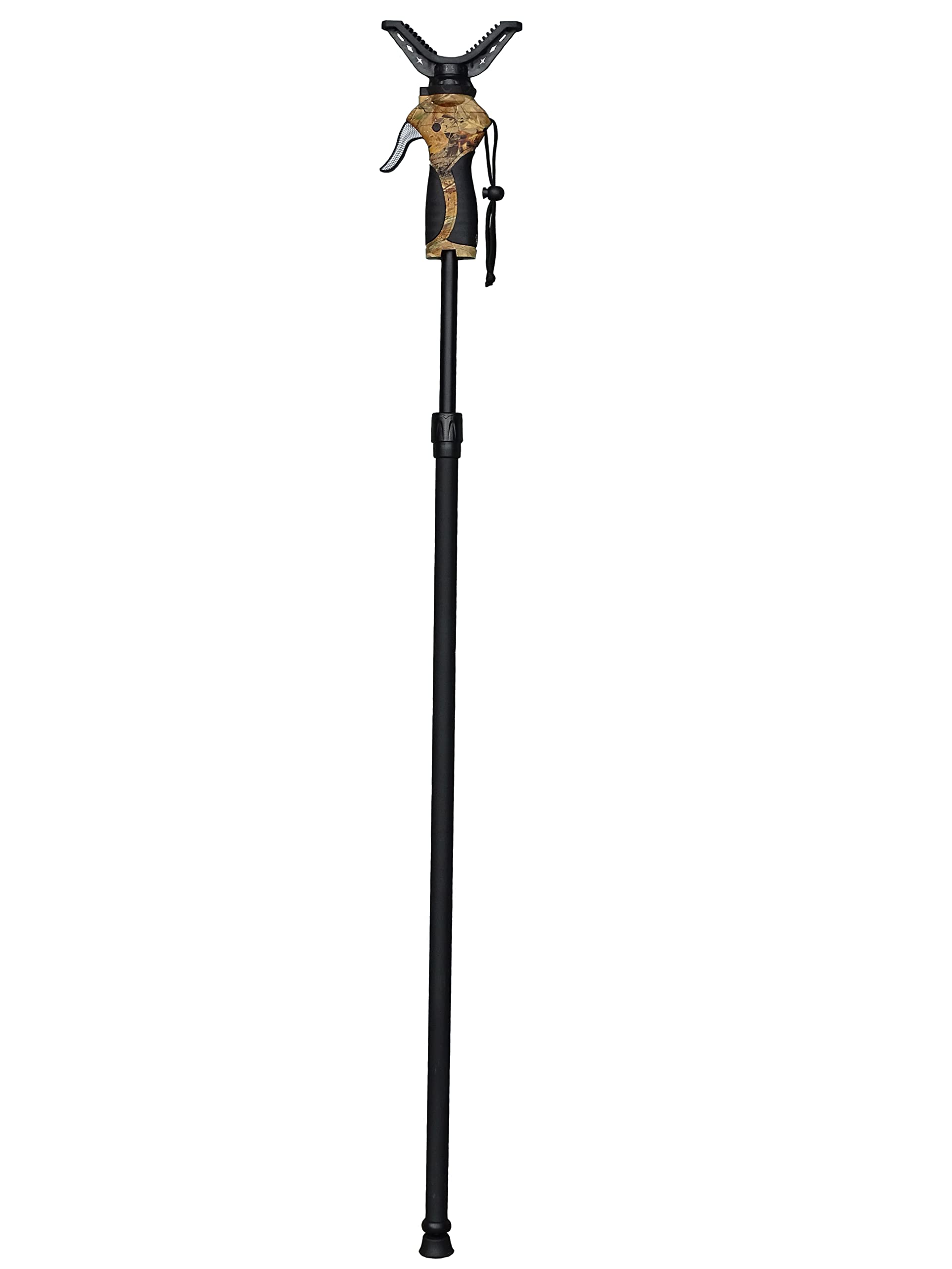 Benisport - Monopode de chasse - Fieryder : noir, alliage d'aluminium, monopied, support d'arme, bipode