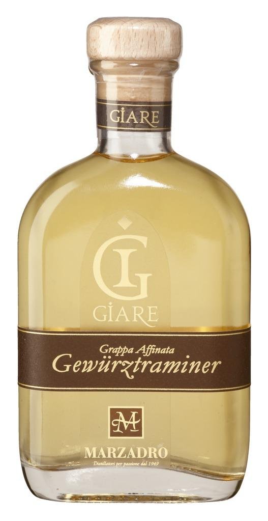 Marzadro grappa amarone chardonnay gewurztraminer collezione giare 3x cl.20