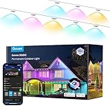 Govee Permanent Outdoor Lights 30M, Smart RGBIC Outdoor Lights with 72 Scene Modes, Work with Alexa, Google Assistant, 72 LED Eaves Lights IP67 Waterproof for Party, Eaves Decoration Image