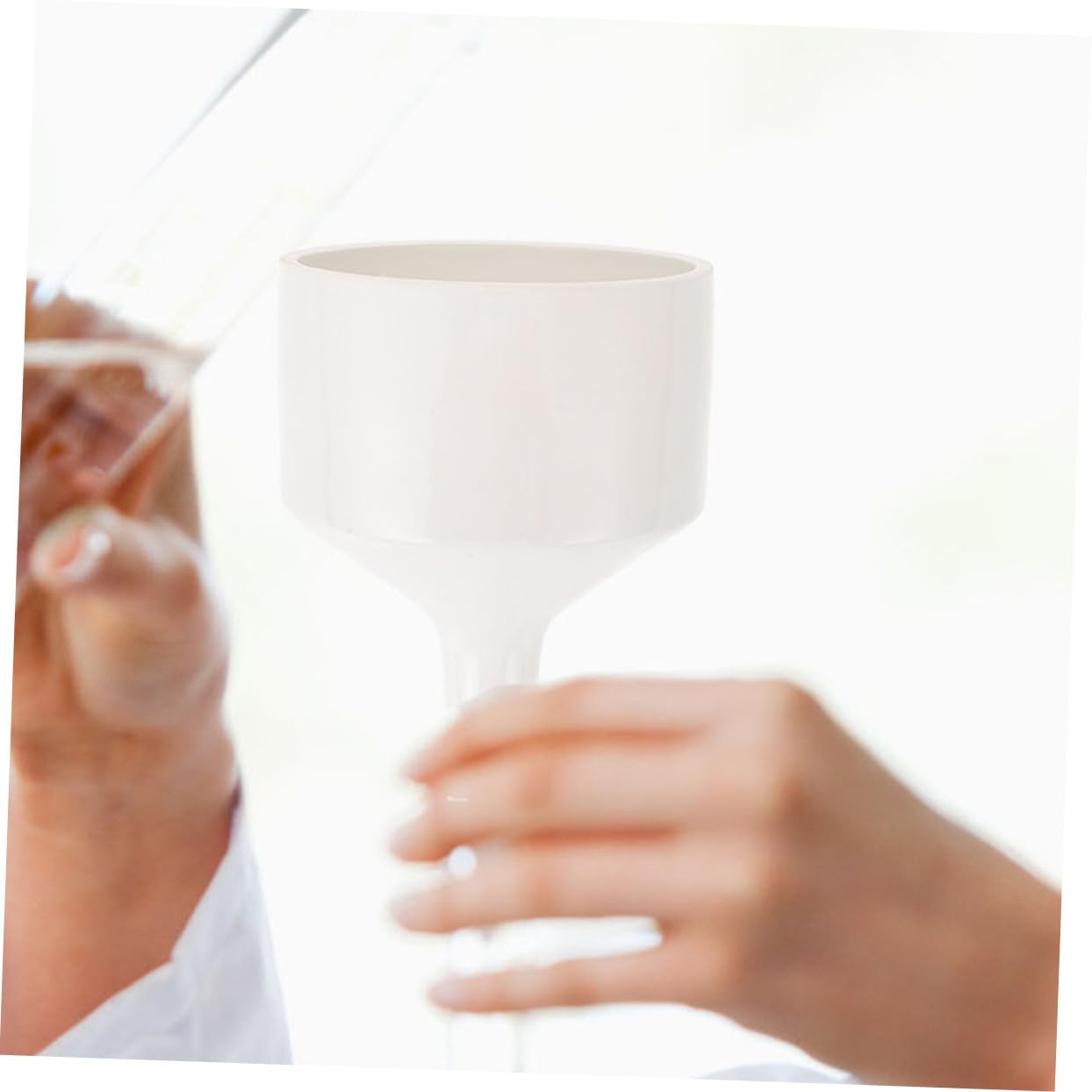 Alipis Embudo de Cerámica para Laboratorio Filtro Poroso, Material Ecológico y Pulido, Adecuado para Experimentos Científicos Precisos