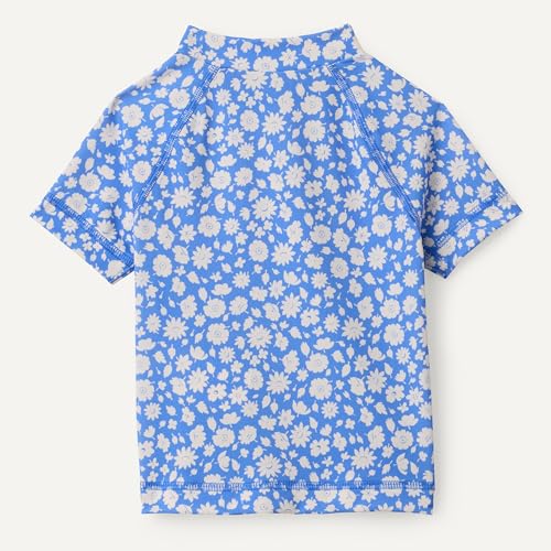 Image of Amazon Essentials Girls and Toddlers' Short Sleeve Slim Fit High-Neck Rashguard T-Shirt