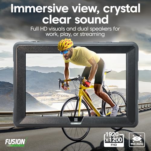 Image of Fusion5 Built in USA 10.1 inch Windows 11 Professional Rugged Tablet PC - 12GB RAM, 512GB SSD, Intel 13th Gen, Full HD Windows Tablet Computer, HDMI, USB C - 2 Year Full Warranty with Accidental Damage