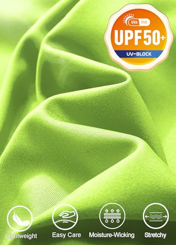 KINSWT Men's UPF 50+ Rash Guard Long Sleeve Swim Shirts Sun Protection UV SPF Lightweight Quick Dry Tops2