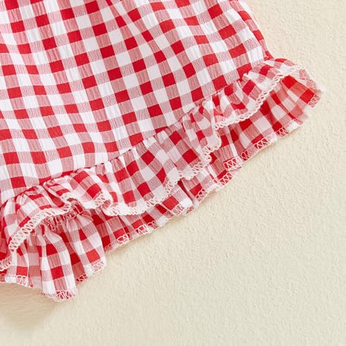Image of Little Toddler Kids Girl Clothes Set 1-8 Years Summer Outfits Solid Color Tank Tops & Shorts
