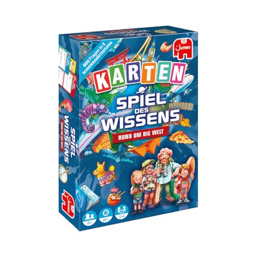 Jumbo Spiel des Wissens Rund um die Welt Kartenspiel