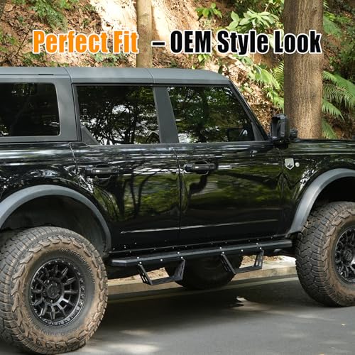 Estribos laterales removibles para Ford Bronco 2021-2025 miniatura 5