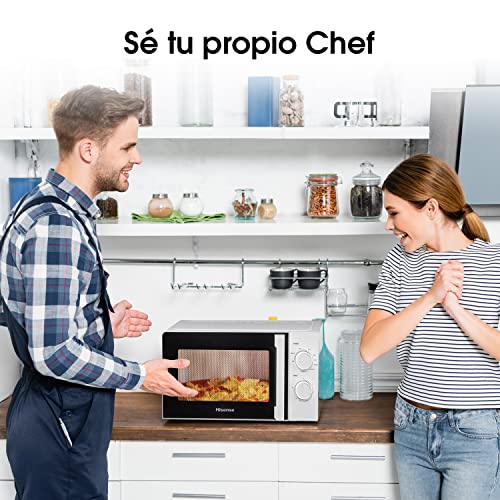Hisense-H20MOWS1HG-Microondas-Capacidad-de-20-L-700-W-de-Potencia-900-W-Grill-5-Niveles-Temporizador-30-Min-Modo-Descongelar-Tirador-Acabado-Blanco
