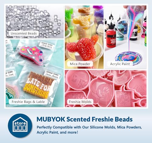 Image of MUBYOK 1.5LB Apple Honey Premium Scented Aroma Beads for Making Car Freshies Supplies PreScented Beads for Car Air Freshener Sachets Long-Lasing Scent