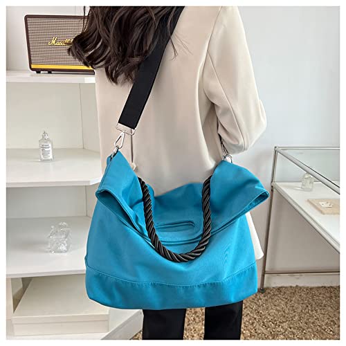 Image of Women Shoulder Bags Canvas Tote Bag Handbag Large Hobo with Pockets Work Bags for Women and Men