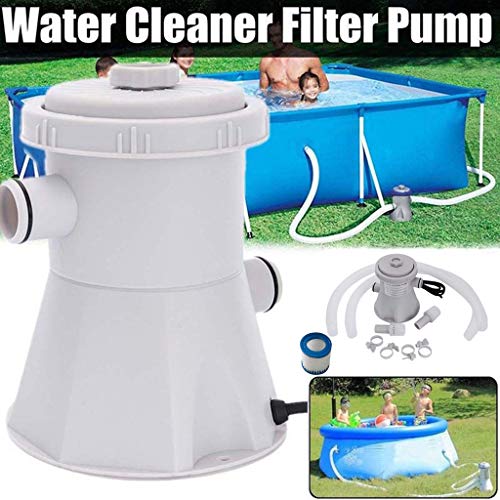 ninRYA 【US Stock DHL Delivery 】 Swimming Pool Water Circulation Pump, 110V 20W Electric Swimming Pool Filter Pump for Above Ground Pools Cleaning Tool 2500 GPH Pump Flow Rate (White)