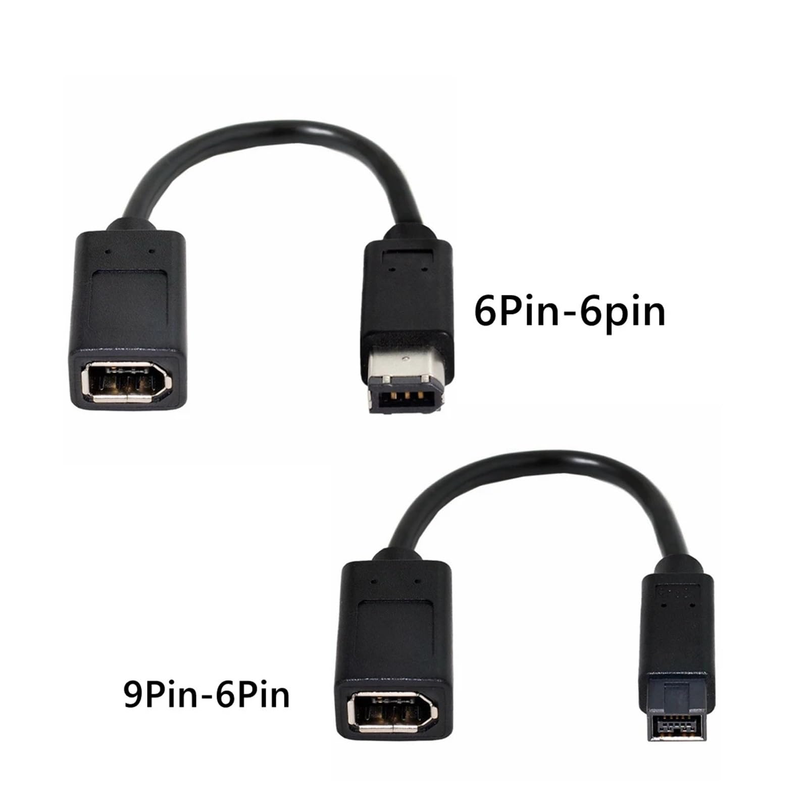 IEEE 1394 IEEE1394 Câble adaptateur 6 broches femelle vers 1394b 9 broches vers mâle pour étendre Firewire 400 à 800 câble adaptateur 10 cm 0,1 m