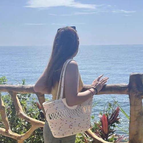 PuTian Woven Tote Handbag for Women summer Beach Shoulder Bag Top-Handle Vintage Purse for Vocation Travel2