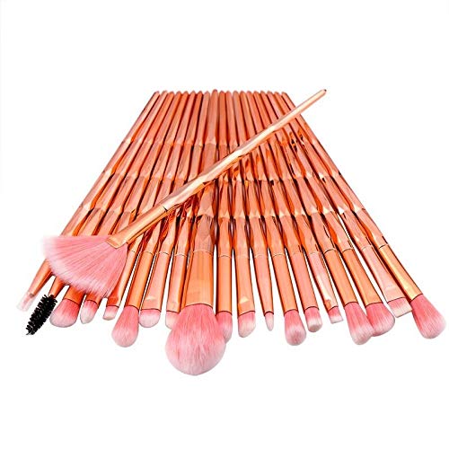 Pinceaux de maquillage diamant par 20 pour un estompage parfait du blush - 6
