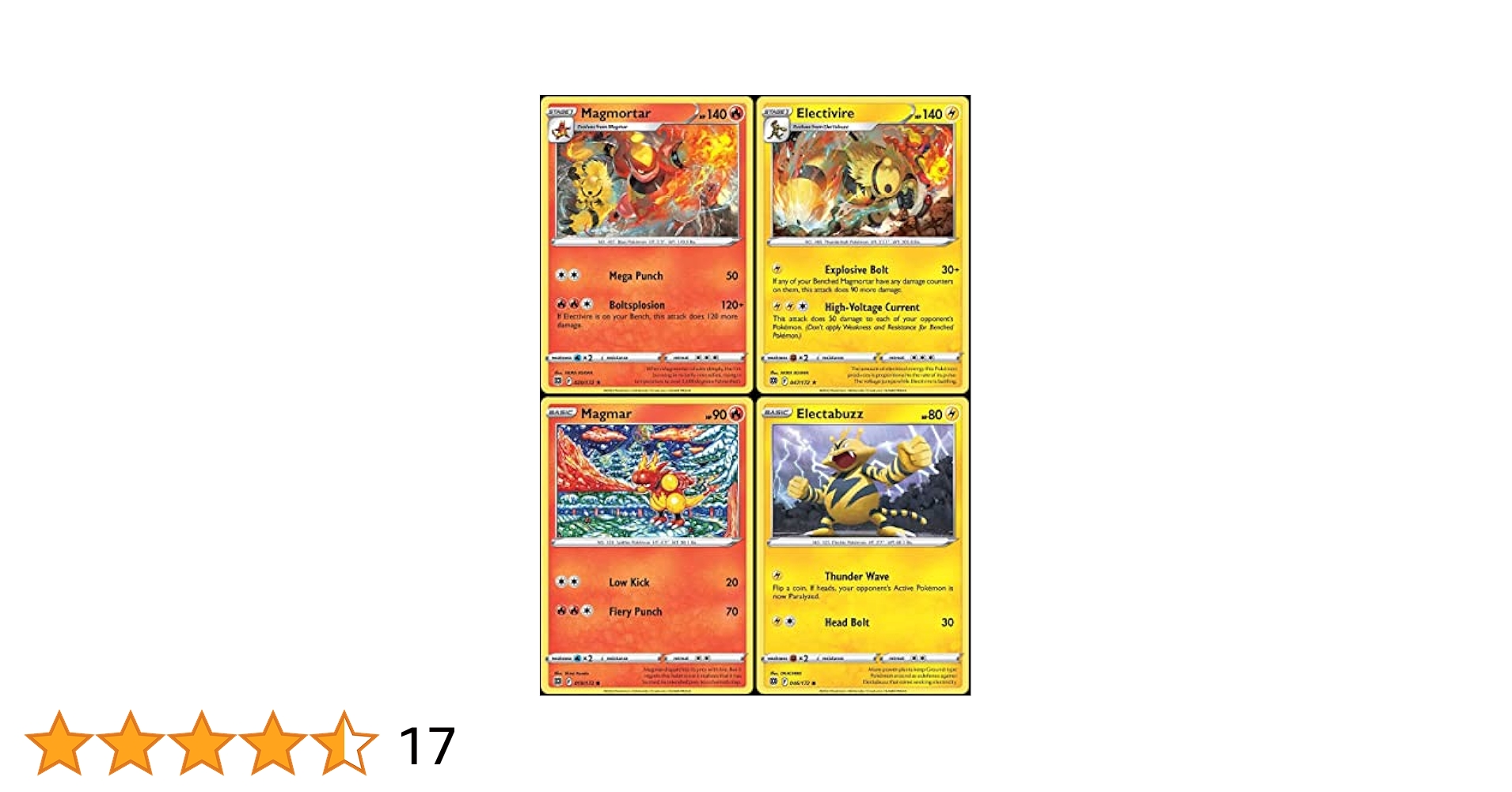 Magmortar レベル54 HP110 ポケモンカード 2019 Light Played Pokemon Magmortar 003/054 GG End SM10A