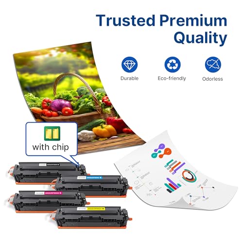 with chip 218a toner cartridges 4 pack color laser pro 3201dw mfp 3301 compatible for hp 218x 218a toner cartridge works withpro 3201 mfp 3301 3301sdw 3301cdw black cyan yellow magenta