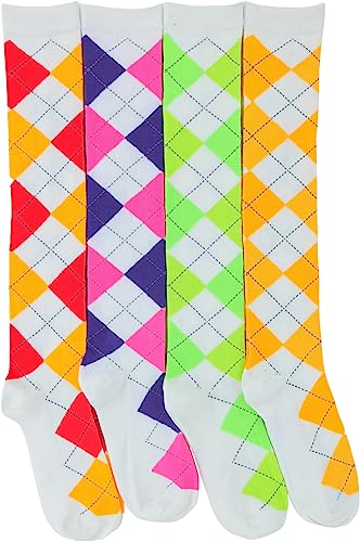 Image of ToBeInStyle Women's Colorful Patterned Design Knee High Socks