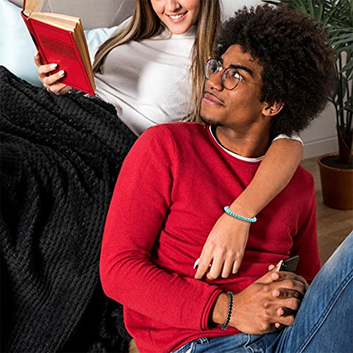 Wainis 6 Mm Mini Gem Semi Precious Gemstone Energy Bracelets Tiny Bracelet Natural Stone Adjustable Bracelet Charm Beaded Unisex Bracelets #TOP4