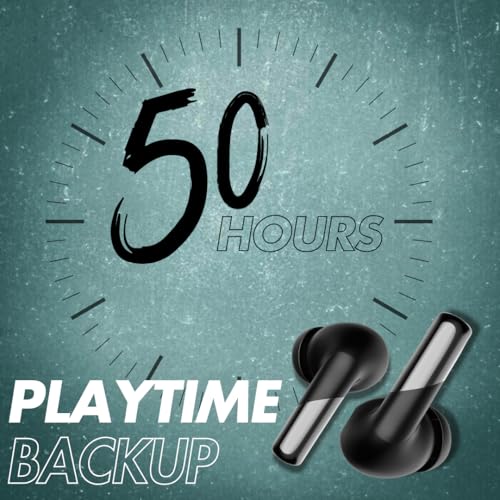 Image of ModishOmbre Jazz Earbuds with Dual Mic Active ENC & Touch Control | 50 Hrs Battery | 40 MS Latency Gaming Headset | 5.3v Bluetooth | Sweat Resistance | ExtraBass Earbuds | 13mm Drivers