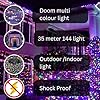 One94Store 35 Meter Multicolor LED Fairy String Lights – 144 LEDs on Flexible Copper Wire, Waterproof Decorative Lights for Diwali, Christmas, Parties, Indoor & Outdoor Use-1 Pack #4